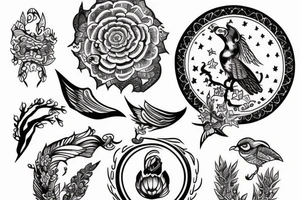A tattoo symbolising freedom, self-belief tattoo idea