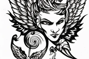 Gangster Angel tattoo idea