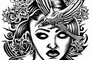 Gangster Angel tattoo idea