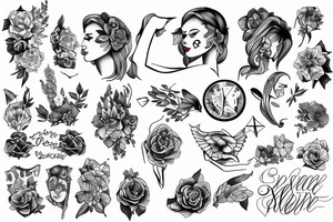 Self-confidence and ambition tattoo idea