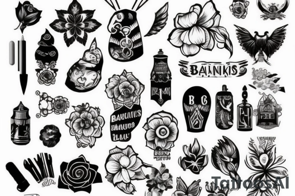 Викинг на ладье плывет в вальхаллу tattoo idea