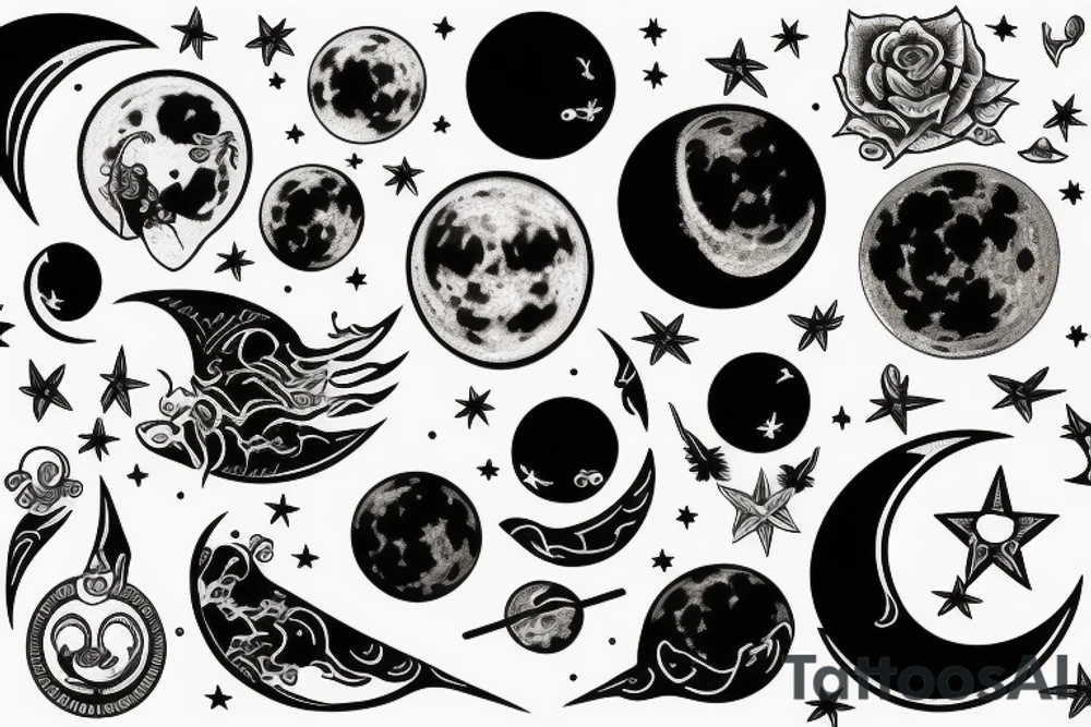 moon tattoo idea