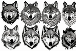 A wolf tattoo idea