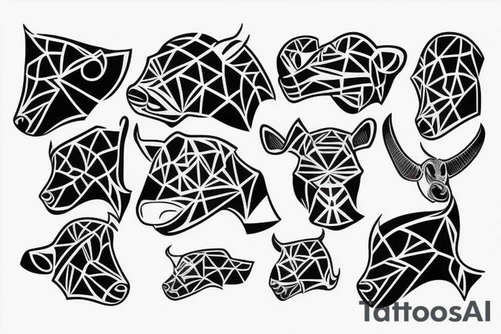 Beef head tattoo idea