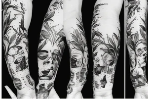 Лготип группы paradise lost встиле trash polka tattoo idea