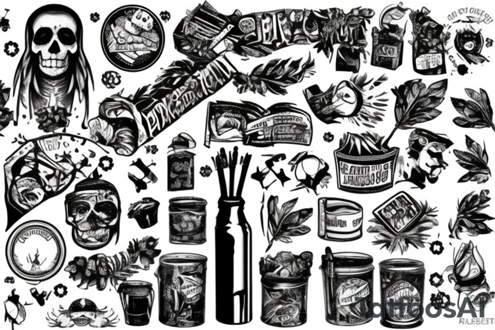 Лготип группы paradise lost встиле trash polka tattoo idea Лготип группы paradise lost встиле trash polka tattoo idea