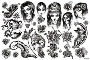 Stereometria style tattoo idea
