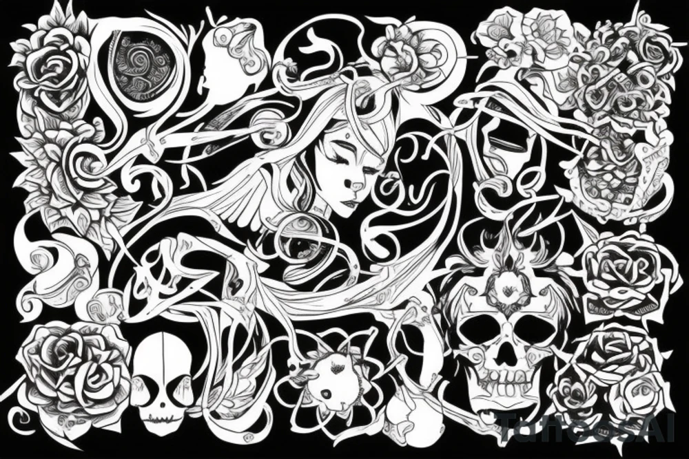 Stereometria style tattoo idea