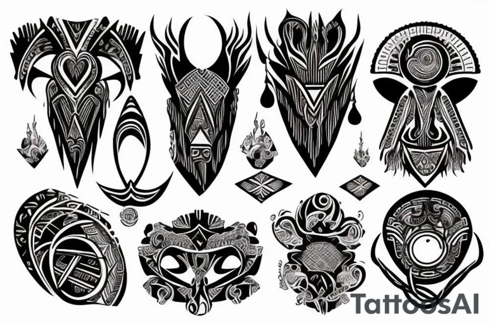 Stereometria style tattoo idea