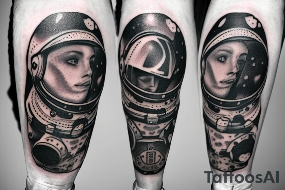 Ghost astronaut tattoo idea