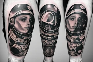 Ghost astronaut tattoo idea