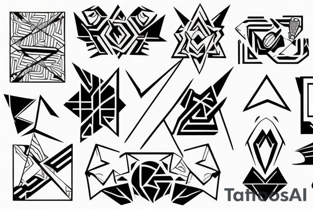 line around the arm tattoo idea