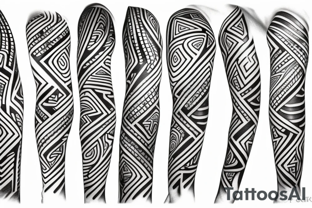 line around the arm tattoo idea