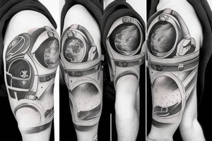 Floating Astronaut tattoo idea