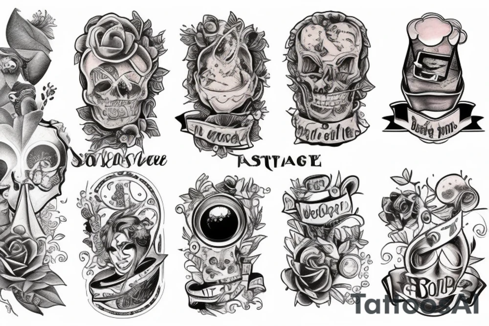 Couple tattoo copybara and beer tattoo idea