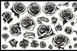 Dead rose tattoo idea