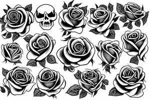 Dead rose tattoo idea