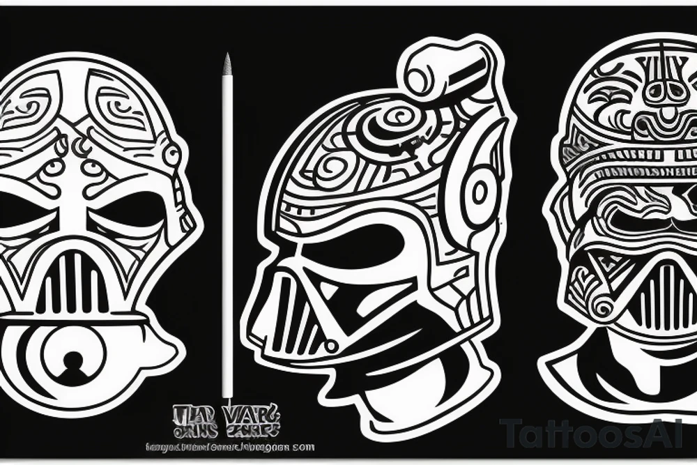 darth vadar with a tea cup with yin yang in helmet

keep it classy tattoo idea