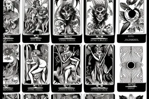 tarot "the devil" card tattoo idea