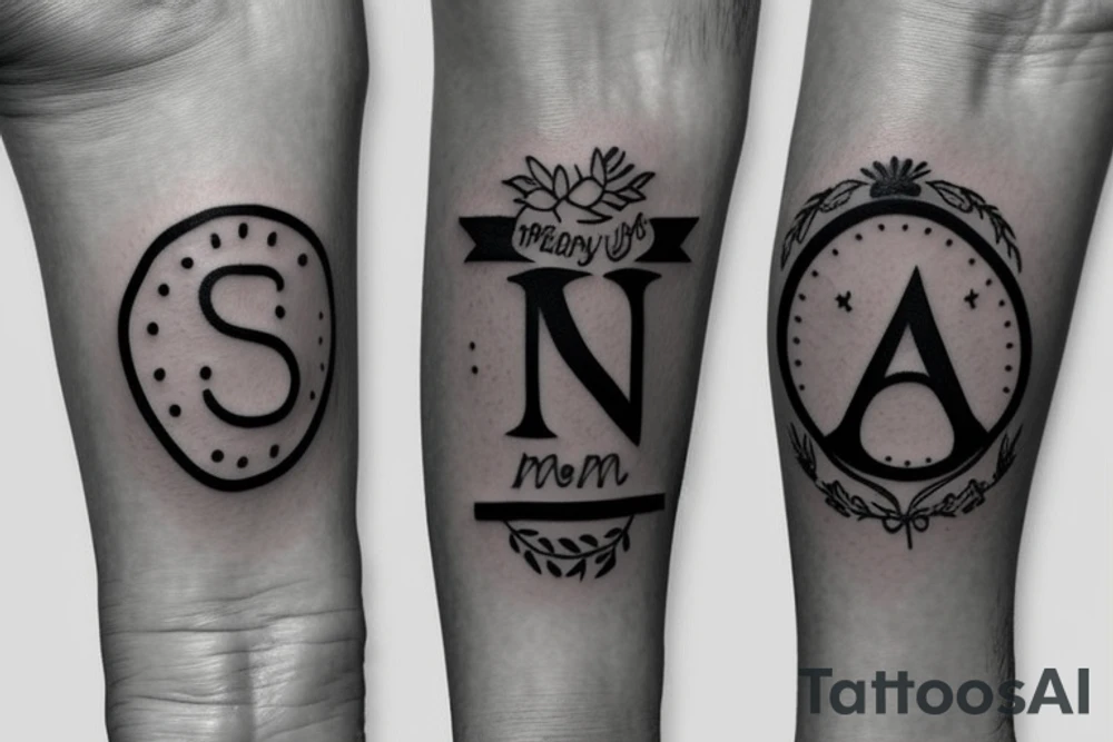 simple aesthetic mom and dad tatto with there birth year tattoo idea