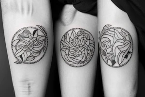 simple aesthetic mom and dad tatto with there birth year tattoo idea