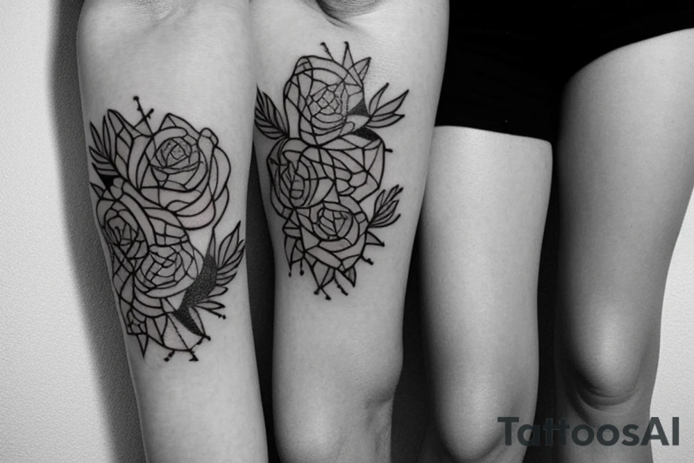simple aesthetic mom and dad tatto with there birth year tattoo idea