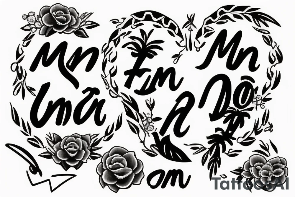simple aesthetic mom and dad tatto with there birth year tattoo idea