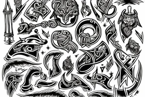Viking tattoo idea