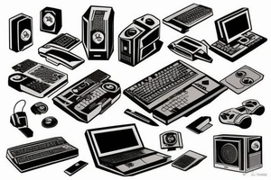 Computer gaming tattoo idea