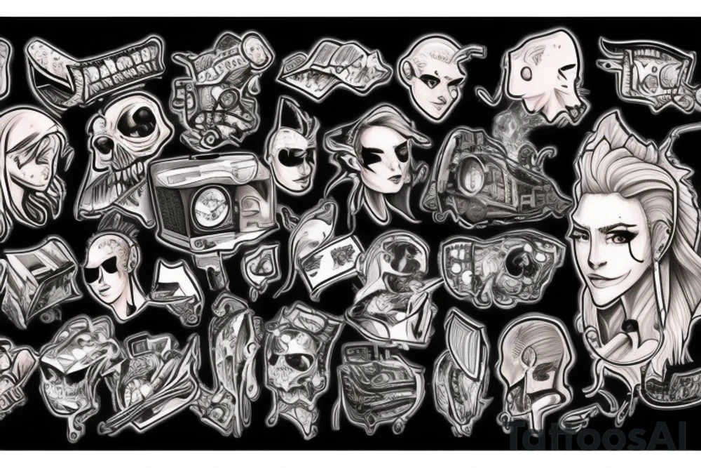 Computer gaming tattoo idea