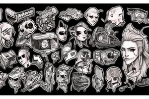 Computer gaming tattoo idea