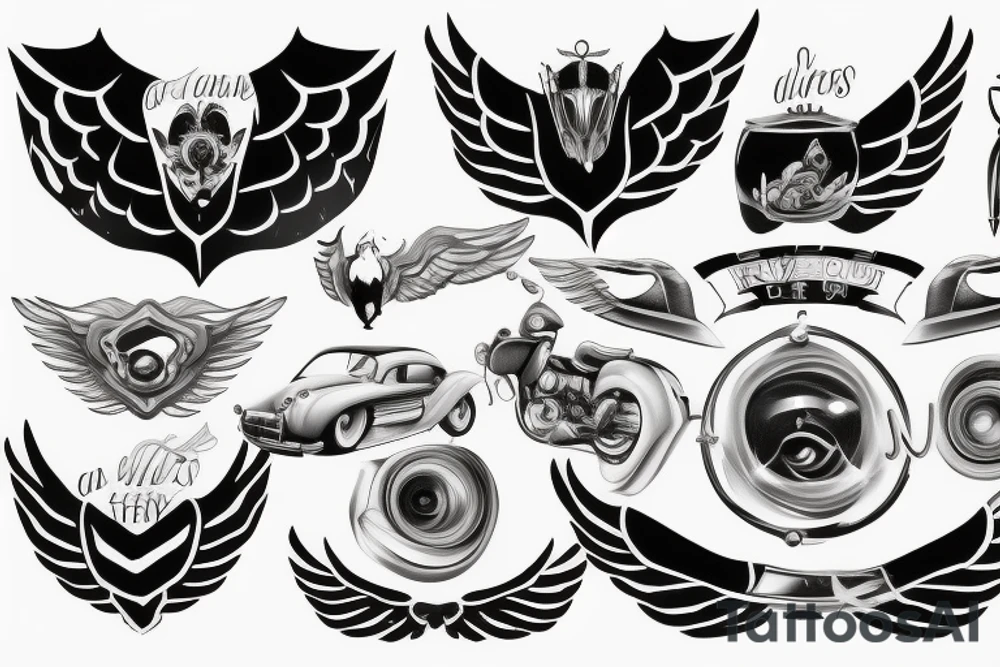 Grease car wings tattoo idea