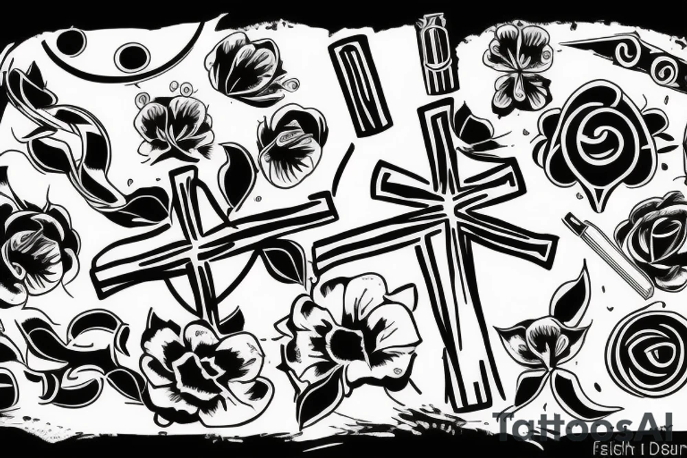 cross tattoo idea