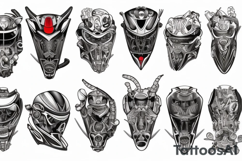 Motorcycle mechanic ronin tattoo idea