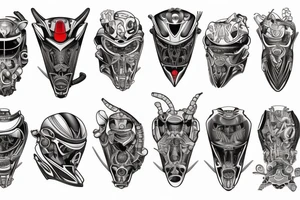 Motorcycle mechanic ronin tattoo idea