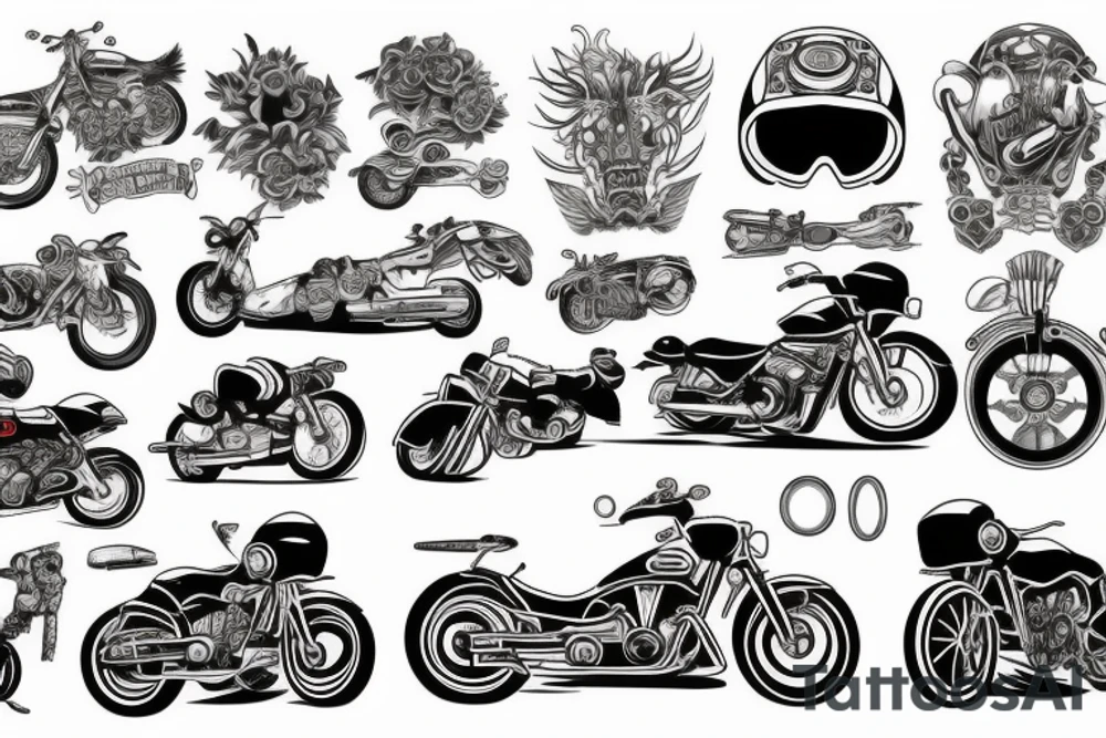 Motorcycle mechanic tattoo idea