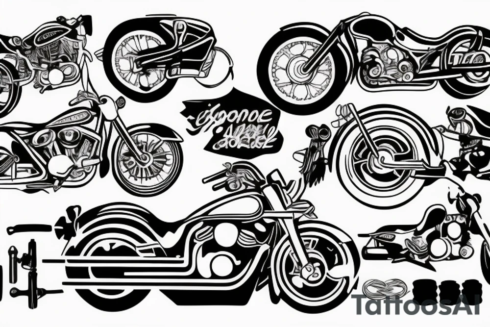 Motorcycle mechanic tattoo idea