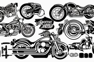 Motorcycle mechanic tattoo idea