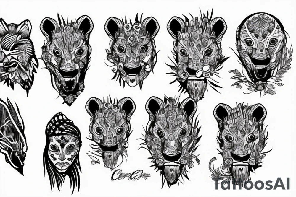 concept tattoo inspired, cheeath head, free bird, tattoo idea