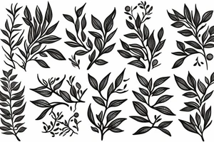 Olive branch tattoo idea