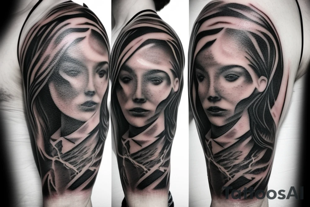lightning storm tattoo idea