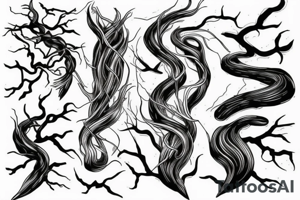 lightning storm tattoo idea