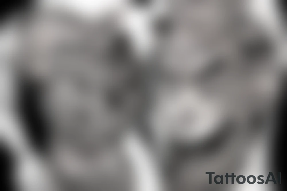 unique samurai tattoo with some japanese styled culture add-ons tattoo idea