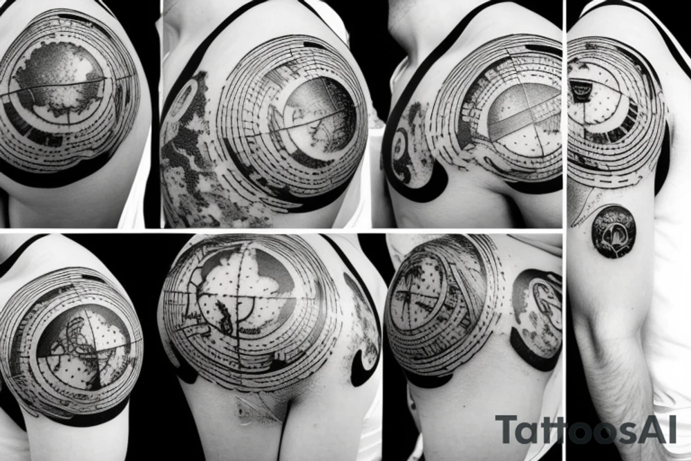 Globe tattoo idea
