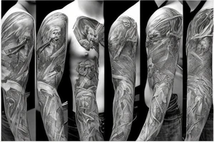 Lord of the rings full sleeve tattoo idea