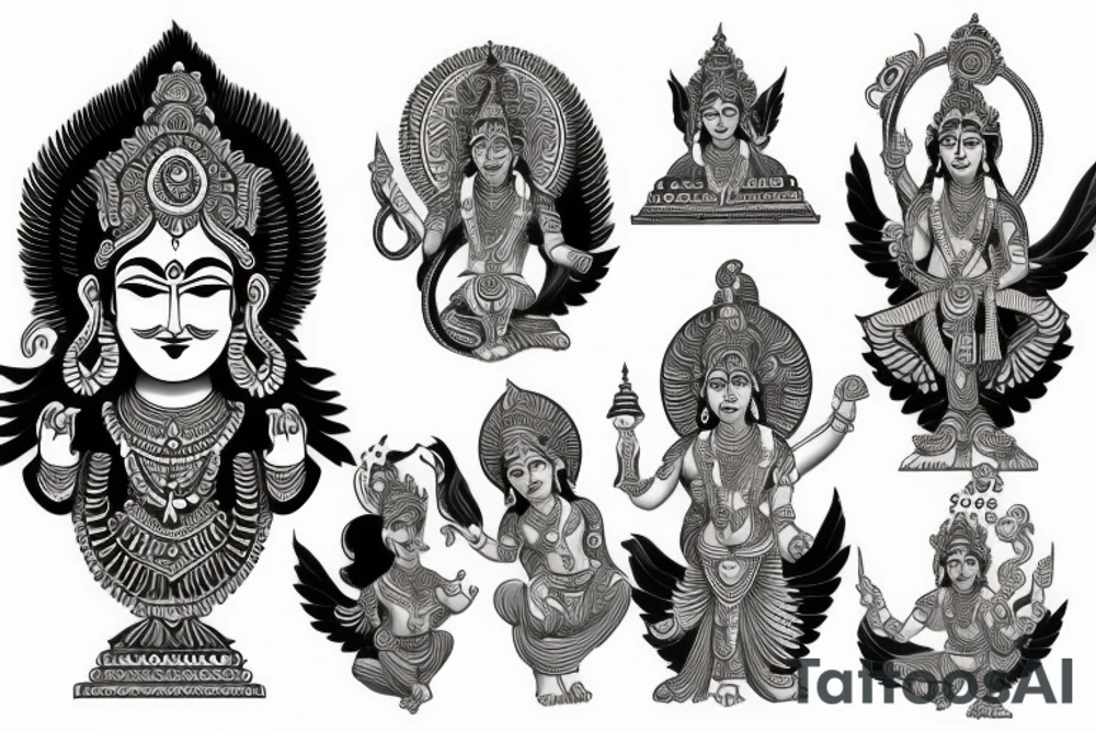 Hindu god tattoo idea