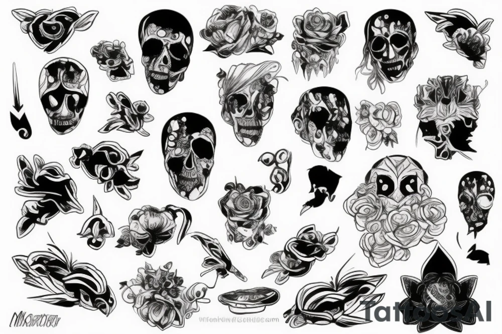 Дракон лотос tattoo idea
