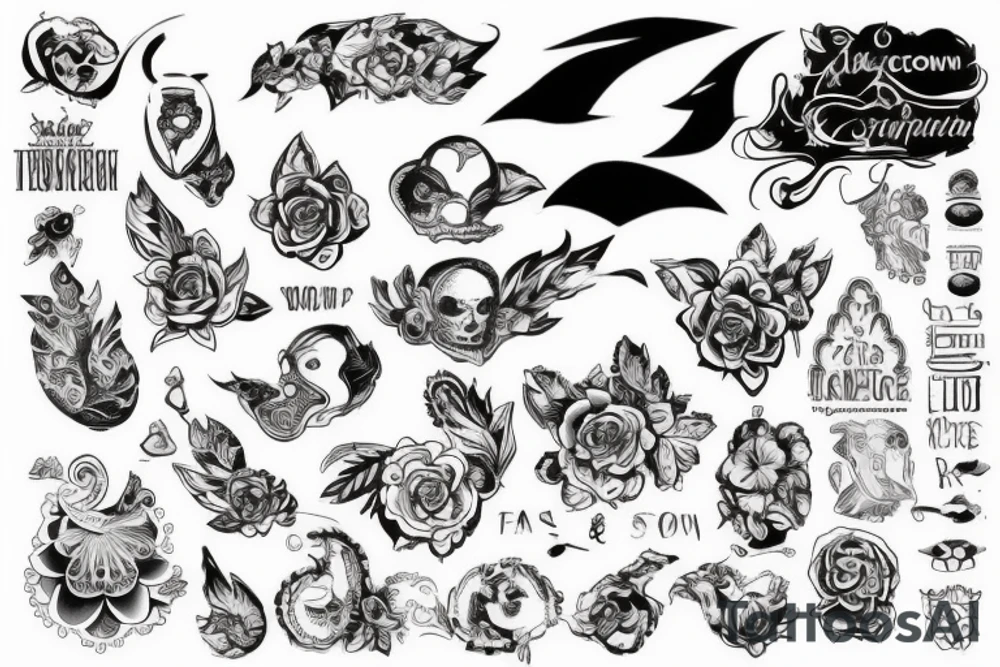 Дракон лотос tattoo idea