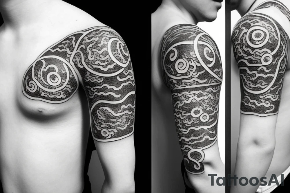 Small japanese line tattoos for man tattoo idea