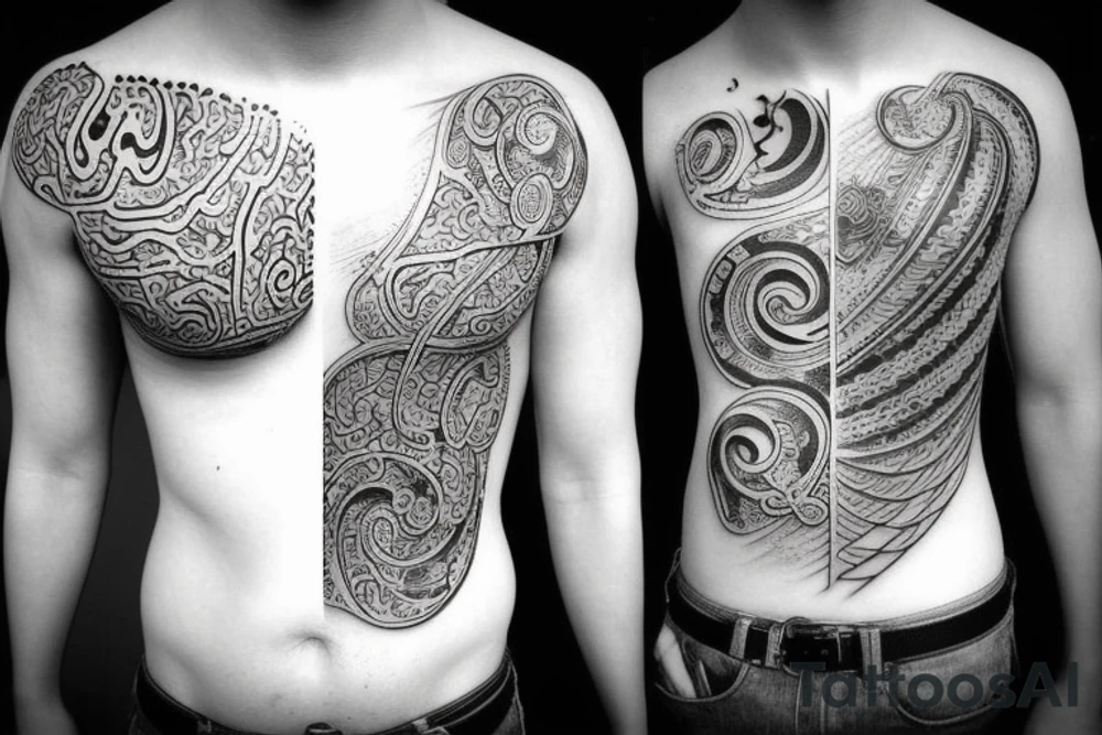 Small japanese line tattoos for man tattoo idea